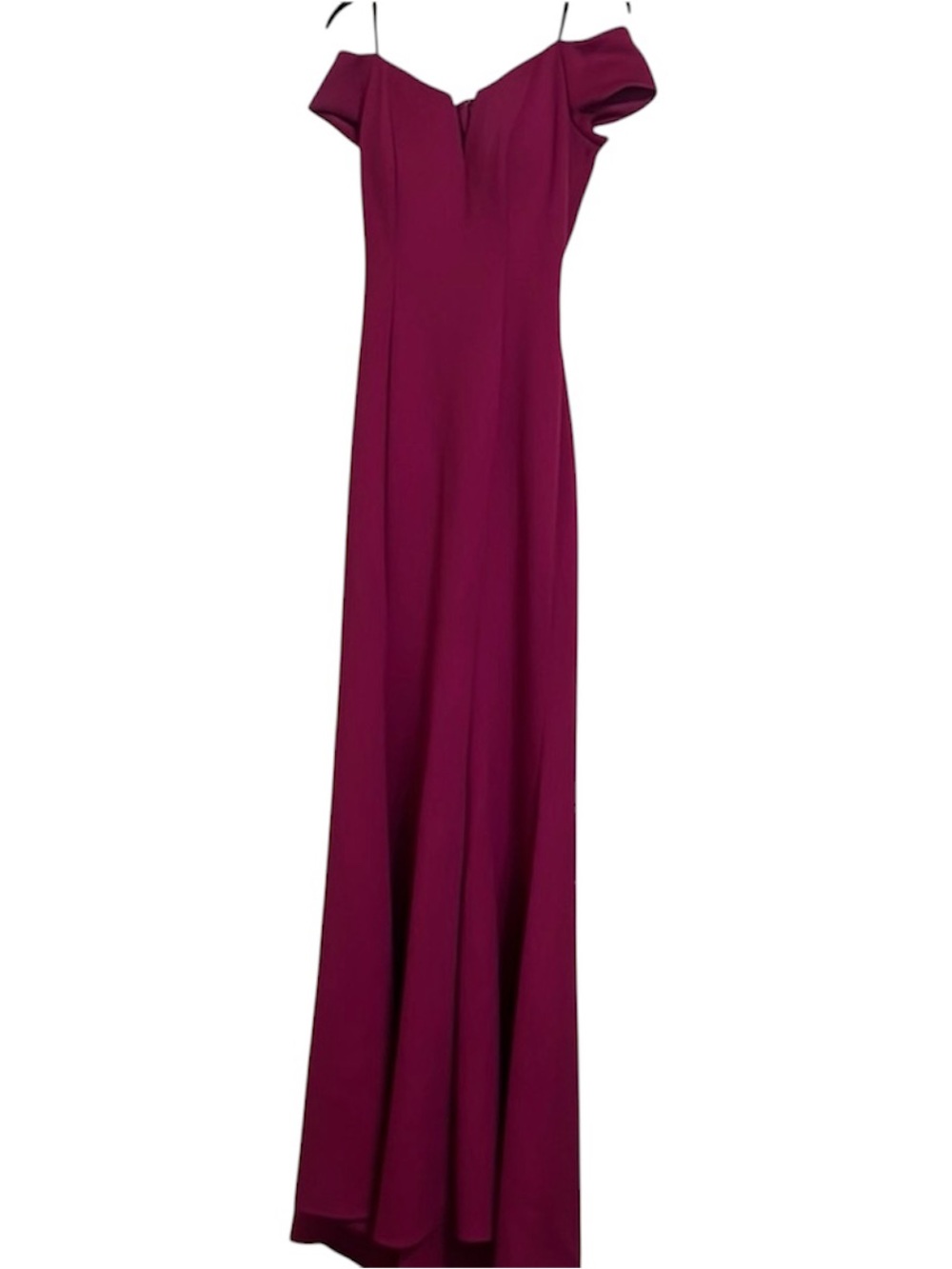 Vince Camuto One-Shoulder Gown in Berry Plum